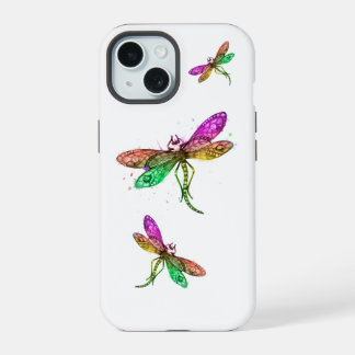 Rainbow Dragonfly iPhone Case 15 Hülle
