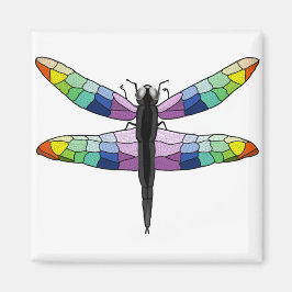 Rainbow Dragonfly-Magnet Magnet