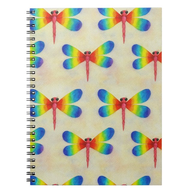 Rainbow Dragonfly Notizblock (Vorderseite)