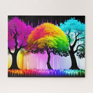 Rainbow Dreamlike Colorful Forest Puzzle