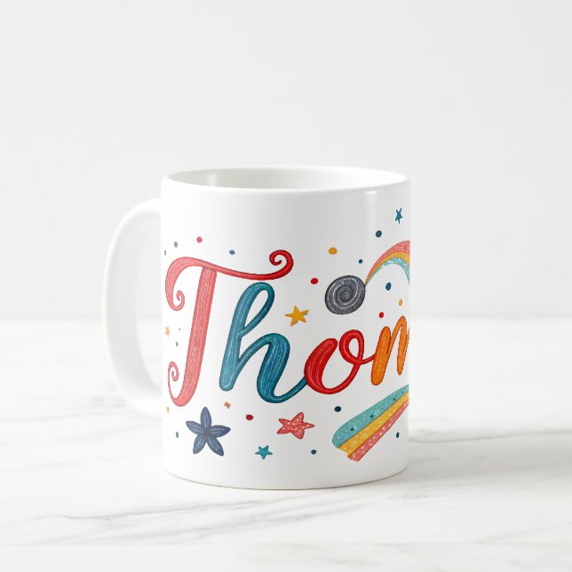 Rainbow Dreams Thomas 1 Kaffeetasse (Vorderseite Links)