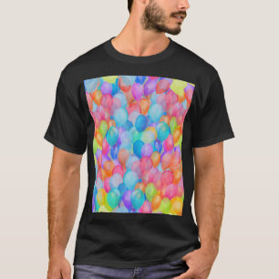 Rainbow Dreams: Watercolor Ballon Art T-Shirt