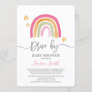 Rainbow Drive by Baby Shower Einladung