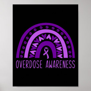 Rainbow Drug Adrug Erholung Lila Ribbon 1 Poster
