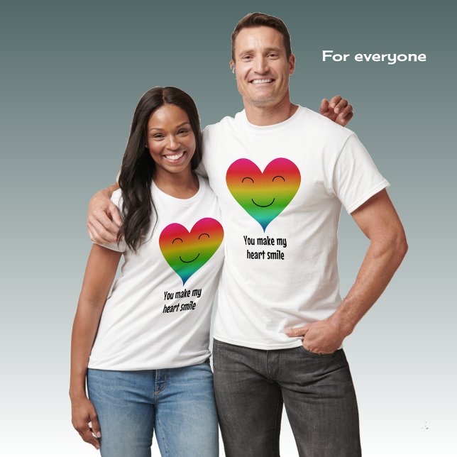 Rainbow, du bringst mein Herz zum Lächeln T-Shirt (Von Creator hochgeladen)