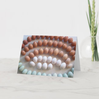 Rainbow Eggs for Rare Breed Hens Karte