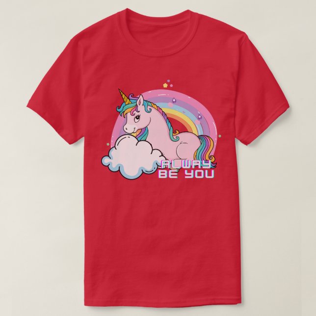Rainbow-Einhorn (1) T-Shirt (Design vorne)