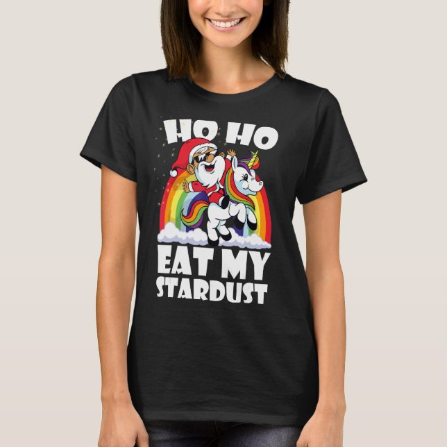 Rainbow-Einhorn-Design T-Shirt (Vorderseite)
