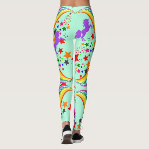 Rainbow-Einhorn-Leggings - Yoga-Ameisen personalis Leggings