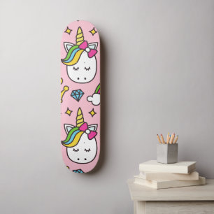 Rainbow-Einhorn Skateboard