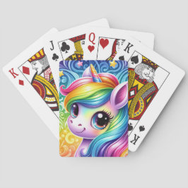 Rainbow Einhorn Spielkarten