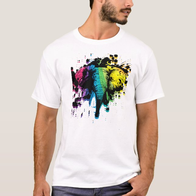 Rainbow Elephant T-Shirt (Vorderseite)