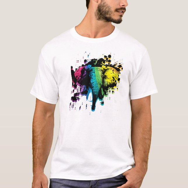 Rainbow Elephant T-Shirt (Vorderseite)