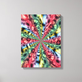 Rainbow Energy Starburst Fractal Art Leinwanddruck