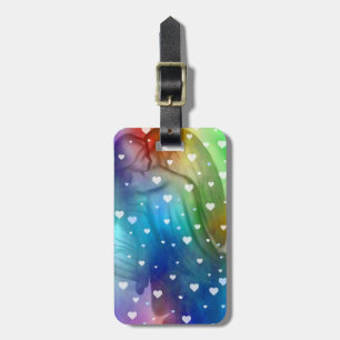 Rainbow Engel mit Herz-Travel-Tag Gepäckanhänger
