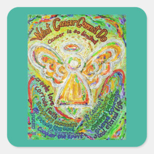 Rainbow Engel, was Krebs nicht tun kann Aufkleber 