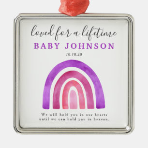 Rainbow-Erinnerung für Fehlgeburten Ornament Aus Metall