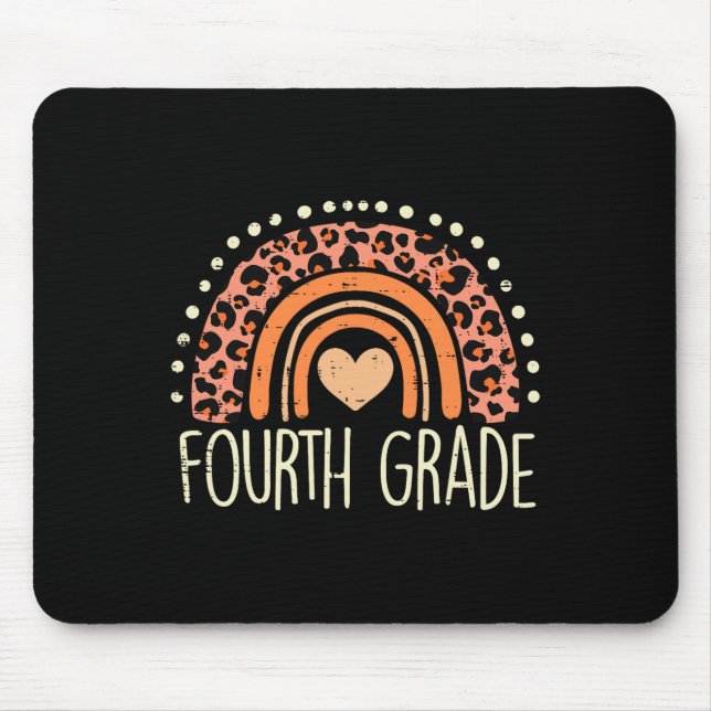 Rainbow Erster Schullehrertag Mädchen Mousepad (Vorne)