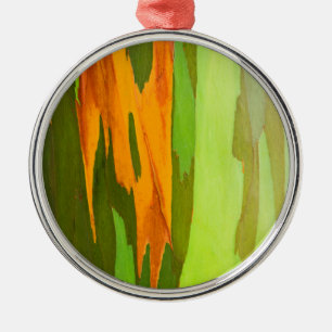 Rainbow Eucalyptus bellen, Hawaii Silbernes Ornament