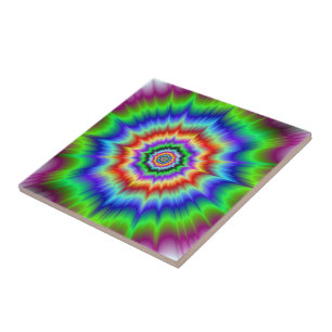 Rainbow-Explosionsfliese Fliese