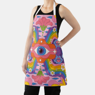 Rainbow Eye Blossom Schürze