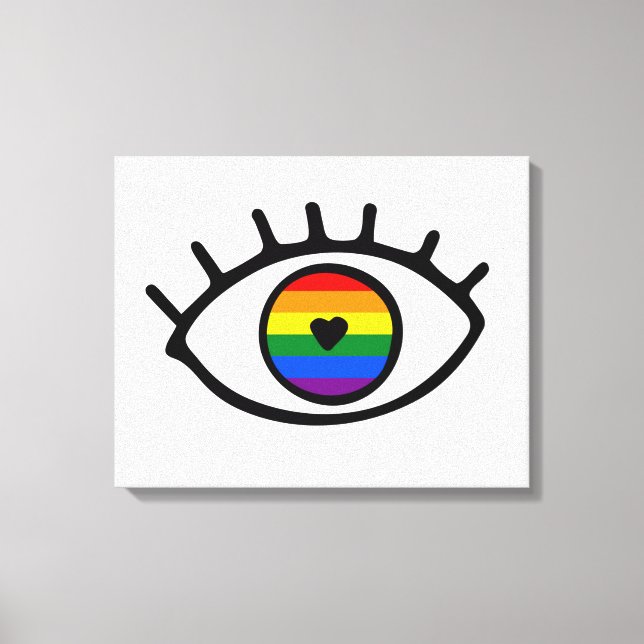 Rainbow Eye Leinwanddruck (Vorderseite)