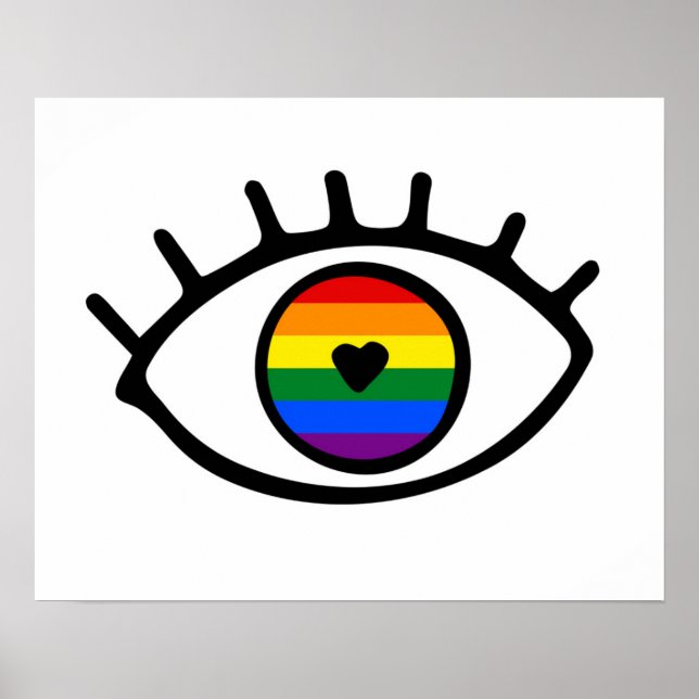 Rainbow Eye Poster (Vorne)