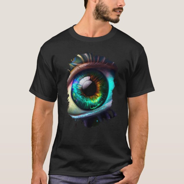 Rainbow eye the beauty in the dark T-Shirt (Vorderseite)