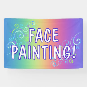Rainbow Face Painting Banner