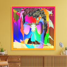 Rainbow Face Tragen Lila Objektive