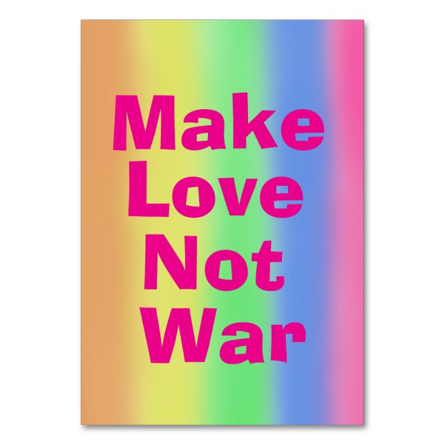 Rainbow-Fächer Tischnummer (Vorderseite)