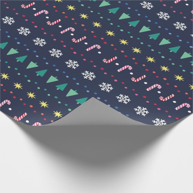 Rainbow Fair Isle von Primary.com Geschenkpapier (Ecke)