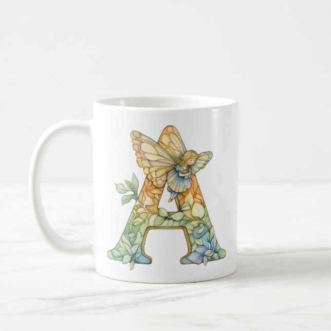 Rainbow Fairy Initial "A" Kaffeetasse (Links)