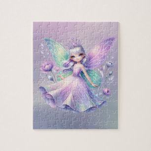 Rainbow Fairy Princess mit Peony Floral Girl's Puzzle