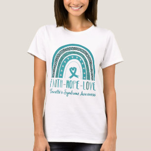 Rainbow Faith Hope Liebe Tourette's Syndrome T-Shirt