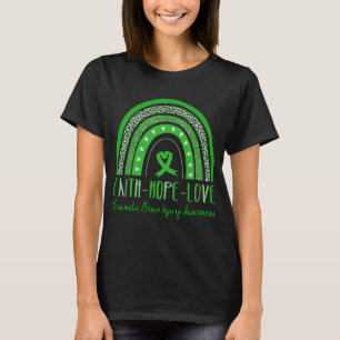 Rainbow Faith Hope Liebe Traumatisches Gehirn Verl T-Shirt