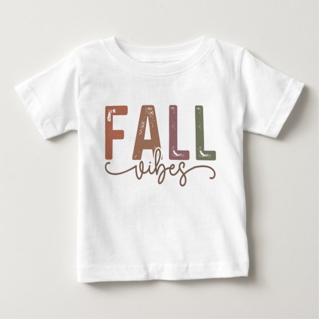 Rainbow Fall Vibes Baby T-shirt (Vorderseite)