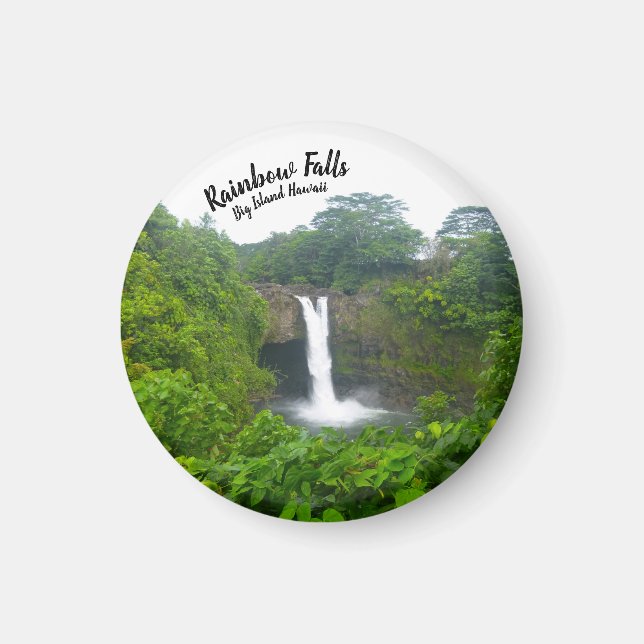 Rainbow Falls Waterfall Big Island Hilo Hawaii Magnet (Vorne)