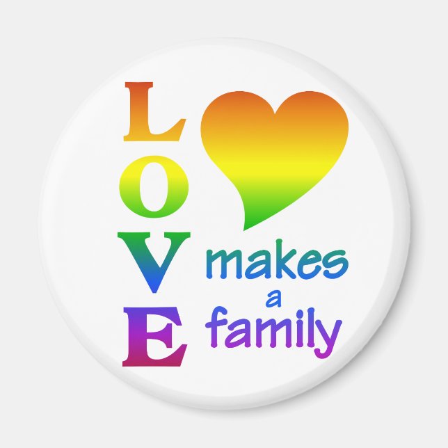 Rainbow-Family-Magnet Magnet (Vorne)