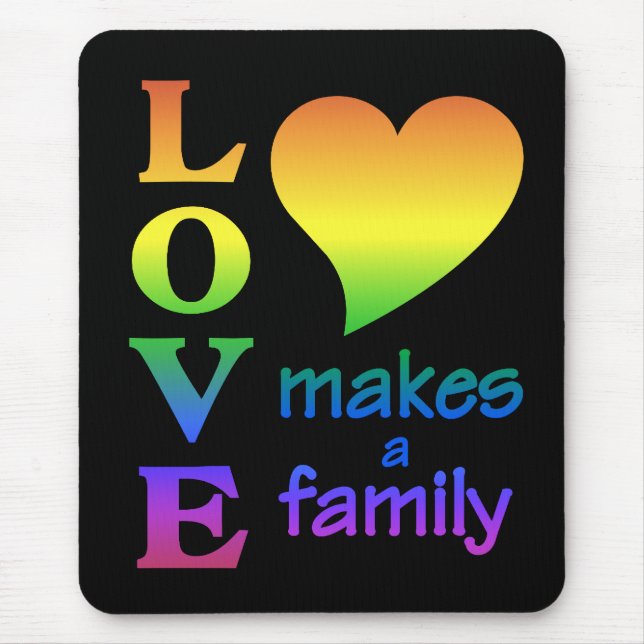 Rainbow Family Mousepad (Vorne)