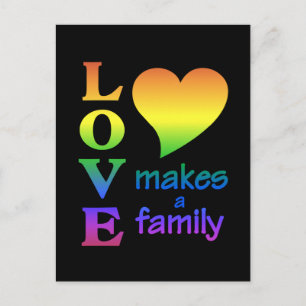 Rainbow Family Postcard, anpassen Postkarte