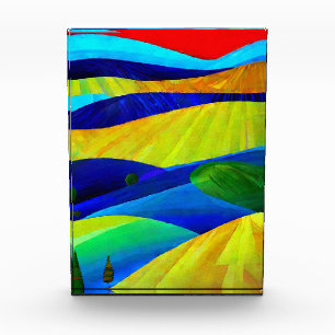 Rainbow Fantasy Hills Landschaft Fotoblock