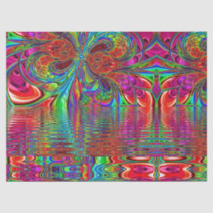 Rainbow Fantasy Mosaik Landschaft Gestalttes Glas Seidenpapier