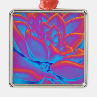 Rainbow-Farbe Sukkuläre Pflanze Ornament Aus Metall