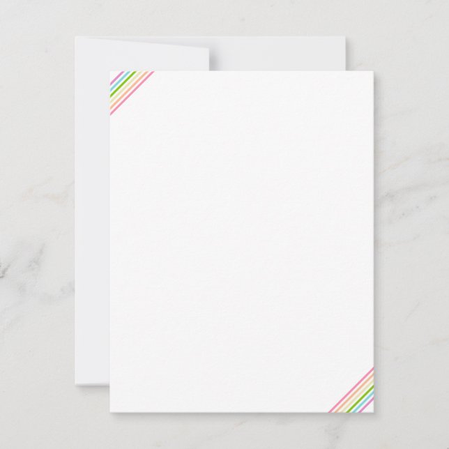 Rainbow-Farben gestrichen Moderne leere Vorlage (Vorderseite)