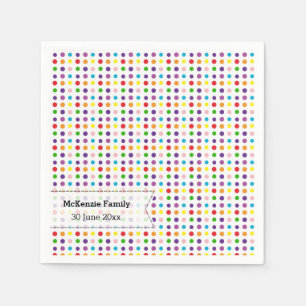 Rainbow-Farben Serviette