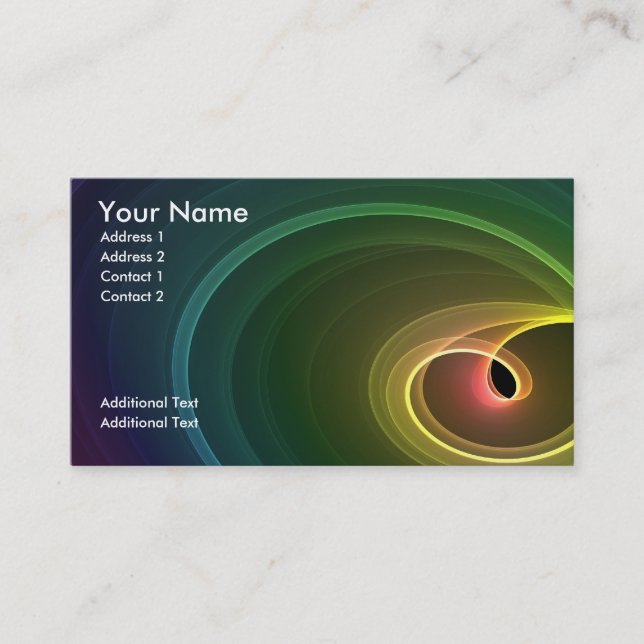 Rainbow-Farben Visitenkarte (Vorderseite)