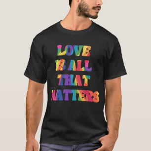 Rainbow-farbene Liebe T-Shirt
