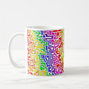 Rainbow-farbene Tasse