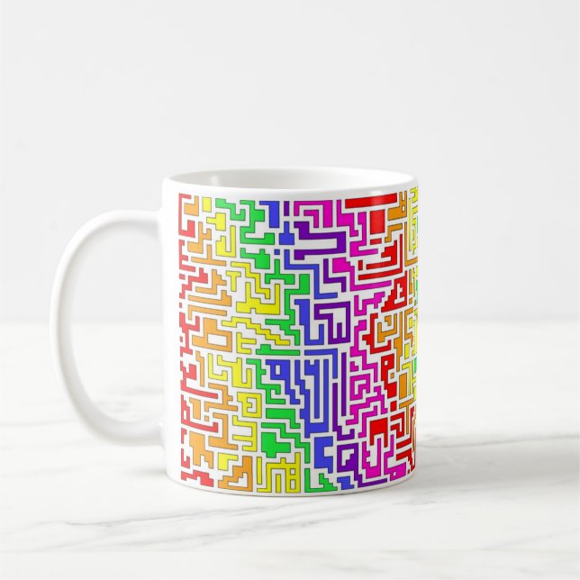 Rainbow-farbene Tasse (Links)